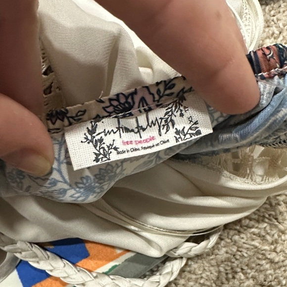 Free People White and Brown Backless Dress - Picture 5 of 9